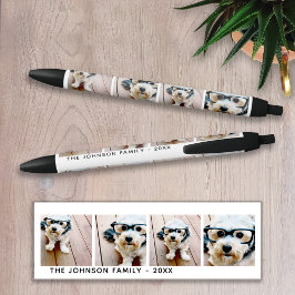 4 minimalistisch fotocollage - Jouw naam toevoegen Zwarte Inkt Pen