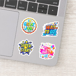 +4 Motivatie & Prijsstickers (Leraar Beloningen) Sticker