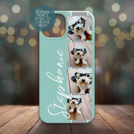 4 Naam fotocollage film — KAN KLEUR bewerken Case-Mate iPhone Case
