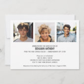 4 Naam fotocollage in script - Afstuderen Kaart (Achterkant)