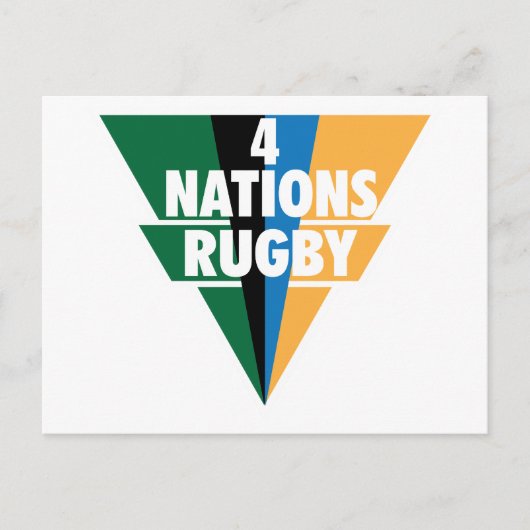 4 Naciones Rugby Briefkaart (Voorkant)