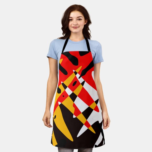 4 Nationale Schorten gepersonaliseerd Schort voor (Gedragen)