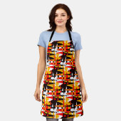 4 Nationale Schorten gepersonaliseerd Schort voor (Gedragen)