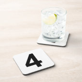 4 - nummer vier bier onderzetter (Rechterzijde)