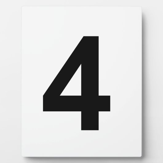 4 - nummer vier fotoplaat (Voorkant)