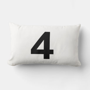 4 - nummer vier kussen