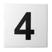 4 - nummer vier tegeltje (Voorkant)