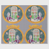 4 O’Clock in LALATOWN Wrapping Paper 3 Cadeaupapier (Vlak)