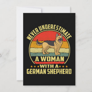 4 Onderschat Nooit Een Vrouw Met Een Duitse Herder Kaart