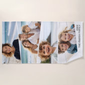 4 ongelijke fotocollage - funky vierzijdige kunst strandlaken (Voorkant)