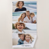 4 ongelijke fotocollage - funky vierzijdige kunst strandlaken (Voorkant)