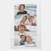 4 ongelijke fotocollage - funky vierzijdige kunst theedoek (Verticaal)