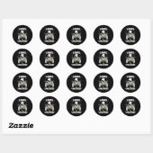 4 Ontgrendeld Video Game 4e Verjaardag Gamer Gift Ronde Sticker (Vel)