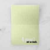 "4 ooit?" BREAK-UP wenskaart Kaart (Binnen)