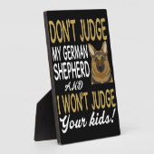 4 Oordeel niet over mijn Duitse herder en ik zal n Fotoplaat (Zijkant)