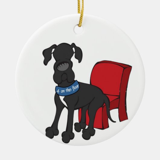4 op de vloer keramisch ornament (Voorkant)