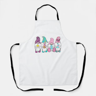 4 paasgnomes pastel lente bunny Ears Gingham R Schort
