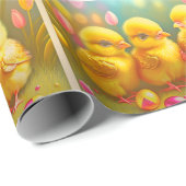 4 Paaskip en Collectie van de bloemen Cadeaupapier (Rol Hoek)