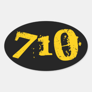 4 Pack -710 Oil Sticker Rond
