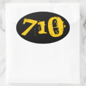 4 Pack -710 Oil Sticker Rond (Tas)