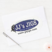 4-pack JJ's Jigs Ovale Sticker (Envelop)