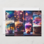 4 Pack Psychedelic Coffee Bladwijzer (om opnieuw t Kaart (Voorkant)