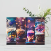 4 Pack Psychedelic Coffee Bladwijzer (om opnieuw t Kaart (Staand voorkant)