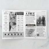 4 pagina bruiloft programma unieke bruiloft krant (Binnen)