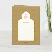 4 pagina GOLD  Islamic NIKAH WALIMA Weddenschap C Kaart (Achterkant)