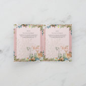 4 pagina's Schattige MEISJES Bosherten Baby Shower (Binnen)