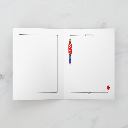 4 Paintbrushes wenskaart Kaart (Binnen)