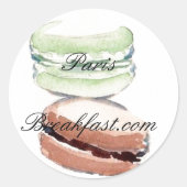 4 Paris Macarons sticker (Voorkant)