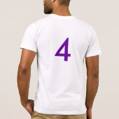 4, pas op... de Paarse verpakker. T-shirt (Achterkant)