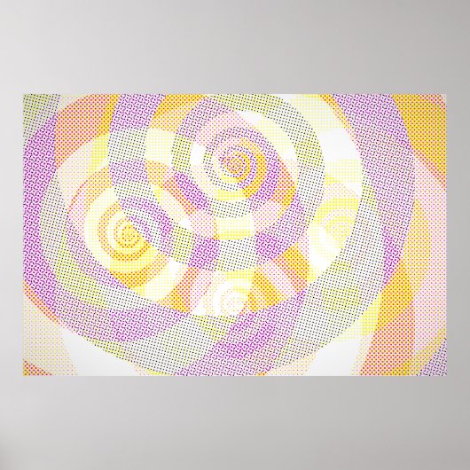 4 Patafysische overlappende spiralen var 3 Poster (Voorkant)