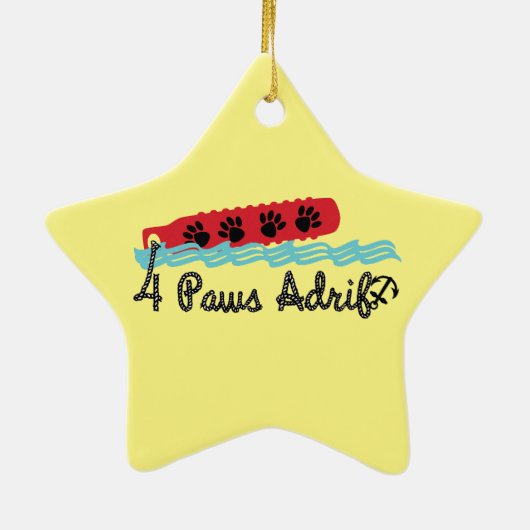 4 Paws Adrift/DLAB keramisch Ornament (Achterkant)