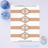 4 per vel Zeep Band Roze Oranje Lint gunsten Flyer (Enkel)