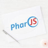4 PharoJS glanzende Stickers (Envelop)