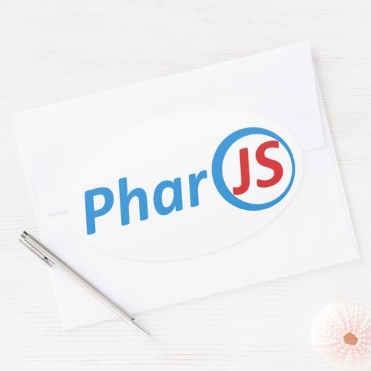 4 PharoJS glanzende Stickers (Envelop)
