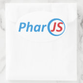 4 PharoJS glanzende Stickers (Tas)