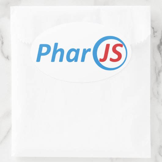 4 PharoJS glanzende Stickers (Tas)