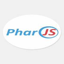 4 PharoJS glanzende Stickers