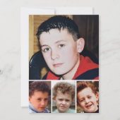 4 photo add message christmas penguin bedankkaart (Voorkant)