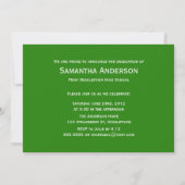 4 Photo Banner Afstuderen Invitation - Green Kaart (Achterkant)