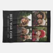 4 Photo Black White Minimalist - Beste jaar ooit Theedoek (Horizontaal)