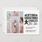 4 Photo Christmas Cookies for 2 Pregnancy  Feestdagenkaart (Voorkant)