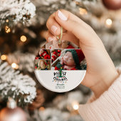 4 Photo Christmas Tree Lights First Christmas Keramisch Ornament