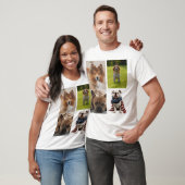 4 Photo Collage Dog Lover Pet T-shirt (Unisex)
