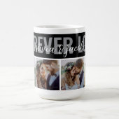 4 Photo Collage Forever Love Couple Names Koffiemok (Center)