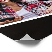 4 Photo Collage Graduation Party Welkom SIgn Poster (Hoek)