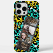 4 Photo Collage Leopard Phone Case (Achterkant)